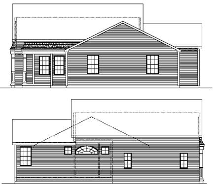 Proposed side elevations